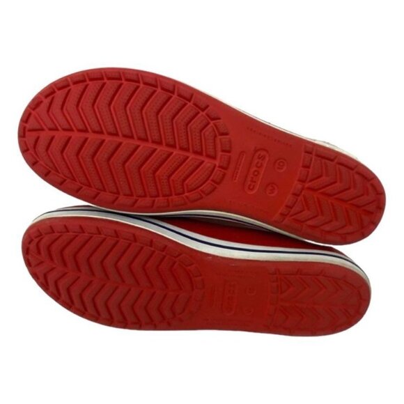 Crocs Crocband Size 10 Ballet Flats Slip On Comfort Shoes Casual Walking Red - Picture 9 of 10